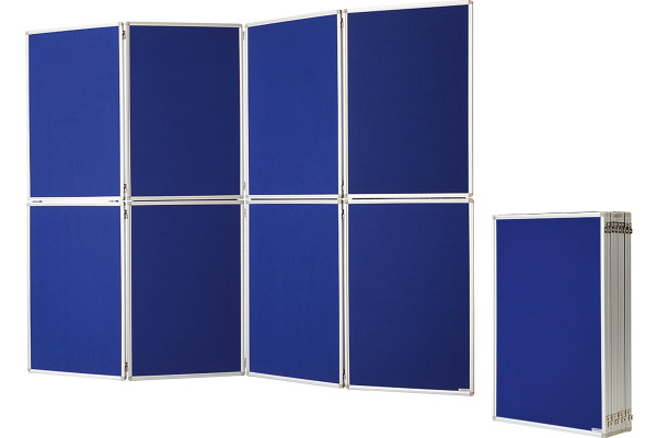 MAGNETOPLAN Präsentationswand 8-teilig 1101016 Filz, faltbar 8x600x900mm