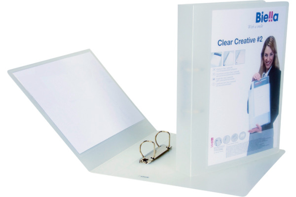 BIELLA Ringbuch Creative#2 4.5cm 42942303U trans., 2-Ring, Sichttasche A4
