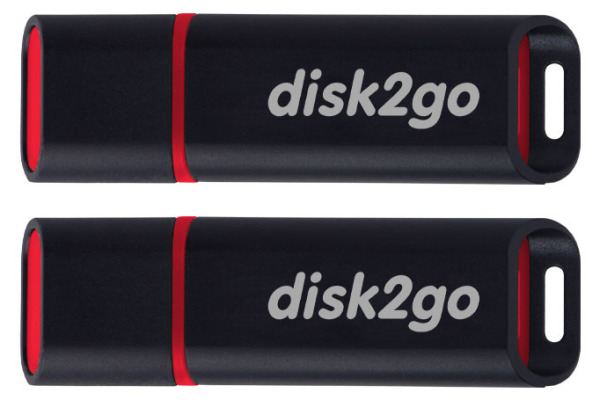 DISK2GO USB-Stick passion 2.0 8GB 30006571 USB 2.0 double pack