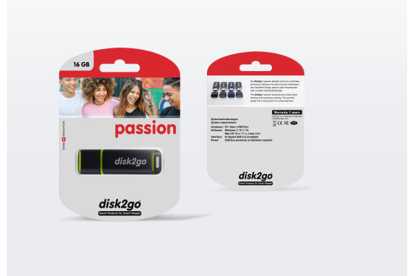 DISK2GO USB-Stick passion 2.0 16GB 30006491 USB 2.0