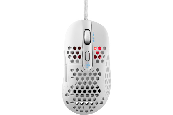 DELTACO Lightweight Gaming Mouse GAM-106-W white, WM85