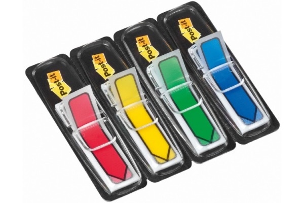 POST-IT Index Pfeile 43.1x11.9mm 684-4ARR3 4-farbig/4x24 Tabs