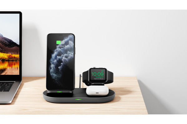 AUKEY Aircore3in1Charging Station LCA3ABK Wireless, Qi, QC, black