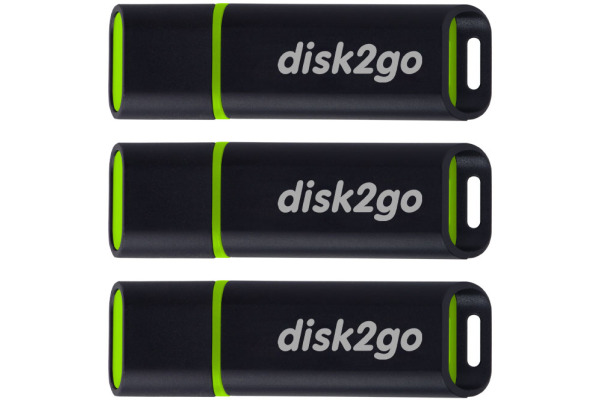 DISK2GO USB-Stick passion 2.0 16GB 30006496 USB 2.0 3 Pack