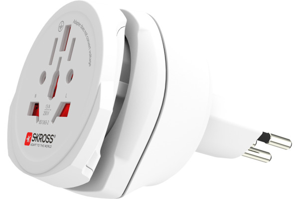 SKROSS Country Travel Adapter Combo 1.500206E World/EU to CH