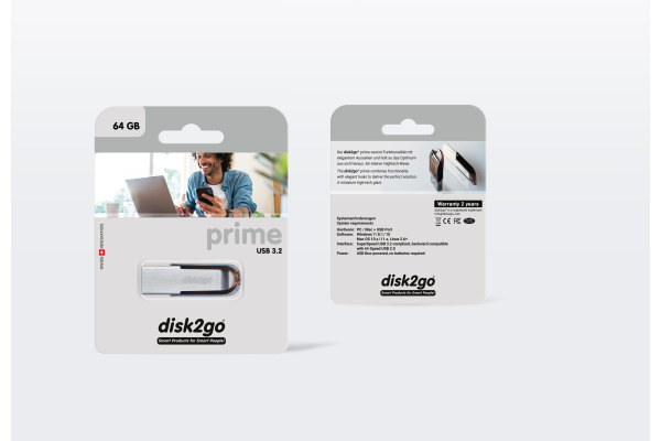 DISK2GO USB-Stick prime 64GB 30006703 USB 3.0
