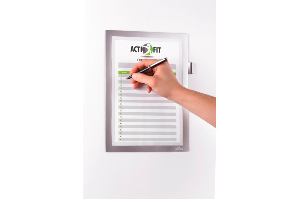 DURABLE Duraframe Note A4 499323 selbstklebend, silber
