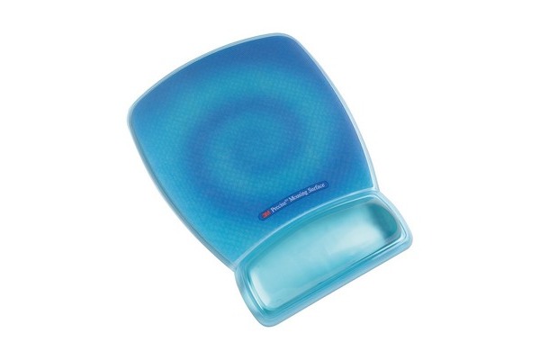 3M Präzisions-Mausfläche MWJ309BE m.Handgelenkaufl. blau/trans.