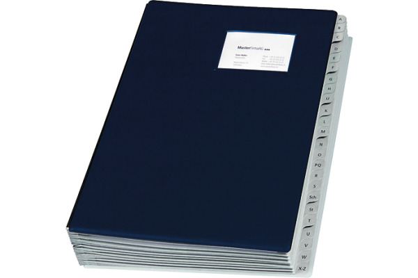 BIELLA Pultmappe Pronto 260x320mm 32042407U dunkelblau A-Z