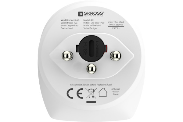 SKROSS Country Travel Adapter Combo 1.500206E World/EU to CH