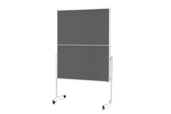 MAGNETOPLAN Moderatorentafel Filz grau 2111301 klappbar 1200x1500mm