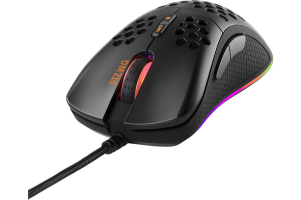 DELTACO Lightweight Gaming Mouse,RGB GAM-108 black, DM210