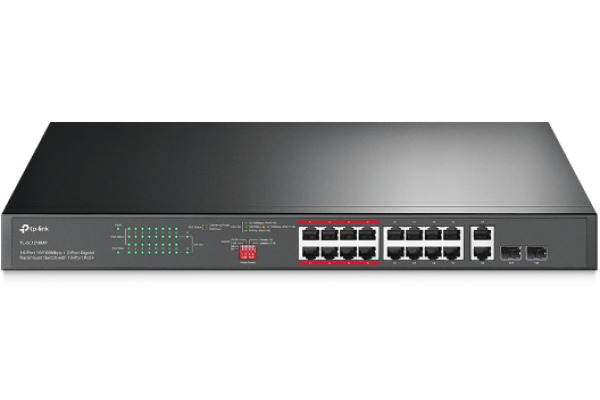 TP-LINK 18-Port Gigabit Rackmount TL-SG1218MP Switch with 16-Port PoE