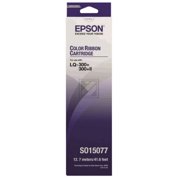 Epson Farbband Nylon farbig schwarz/blau/rot/gelb (C13S015077)