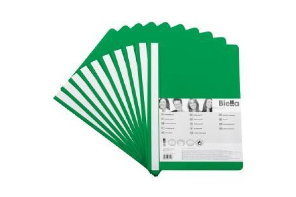 BIELLA Schnellhefter PP A4 41702001-06 grün 10 Stück