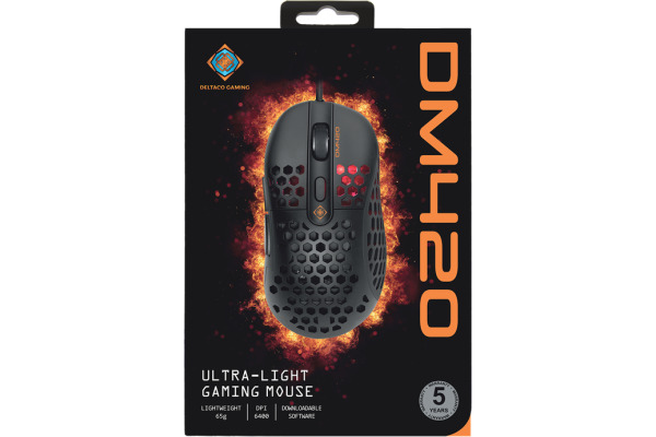 DELTACO Lightweight Gaming Mouse GAM-106 black, DM420
