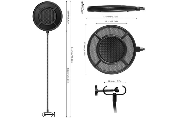 THRONMAX P1 Pop filter P1 Microphone isolation