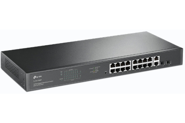 TP-LINK 18-Port Gigabit Rackmount TL-SG1218MP Switch with 16-Port PoE
