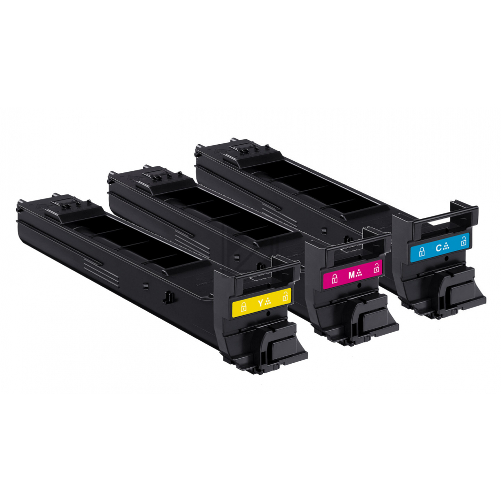 Konica Minolta Toner-Kit gelb, magenta, cyan HC (A0DKJ52)