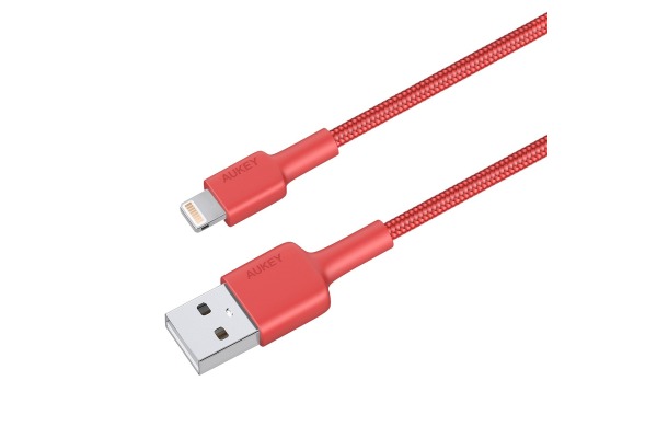 AUKEY ImpulseCable USB-A to MFI CB-BAL3-red red