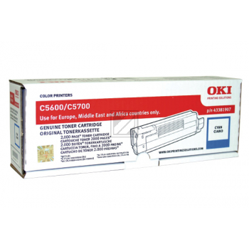 OKI Toner-Kit cyan (43381907)