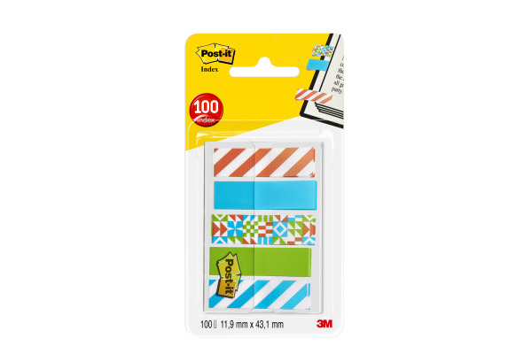 POST-IT Index Standard 43,2x11,9mm 684-GEO5 Geo 5x20 Blatt