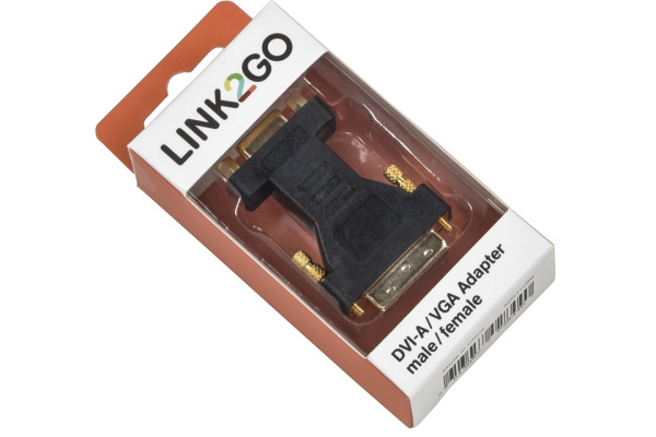 LINK2GO Adapter DVI-A - VGA AD2111BB male-female