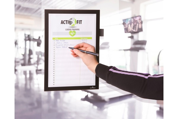 DURABLE Duraframe Note A4 499301 selbstklebend, schwarz