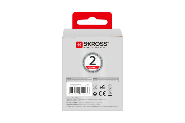 SKROSS Country Travel Adapter 1.500201 Europe to South Africa