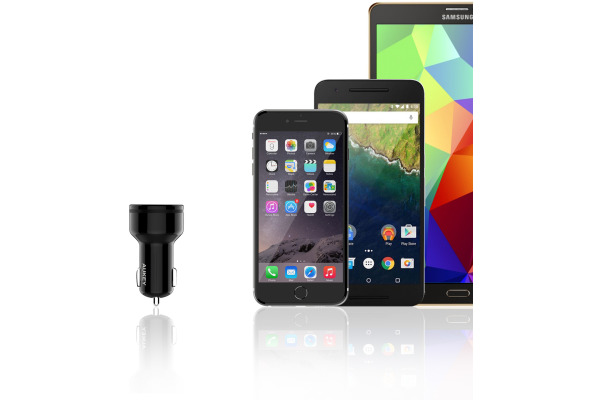 AUKEY Expedition CarCharger39W A+C CC-Y7 black,39W,2-Port USB-typeA+C