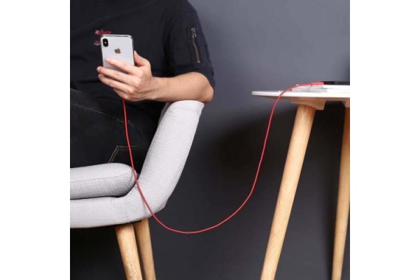 AUKEY ImpulseCable USB-A to MFI CB-BAL3-red red